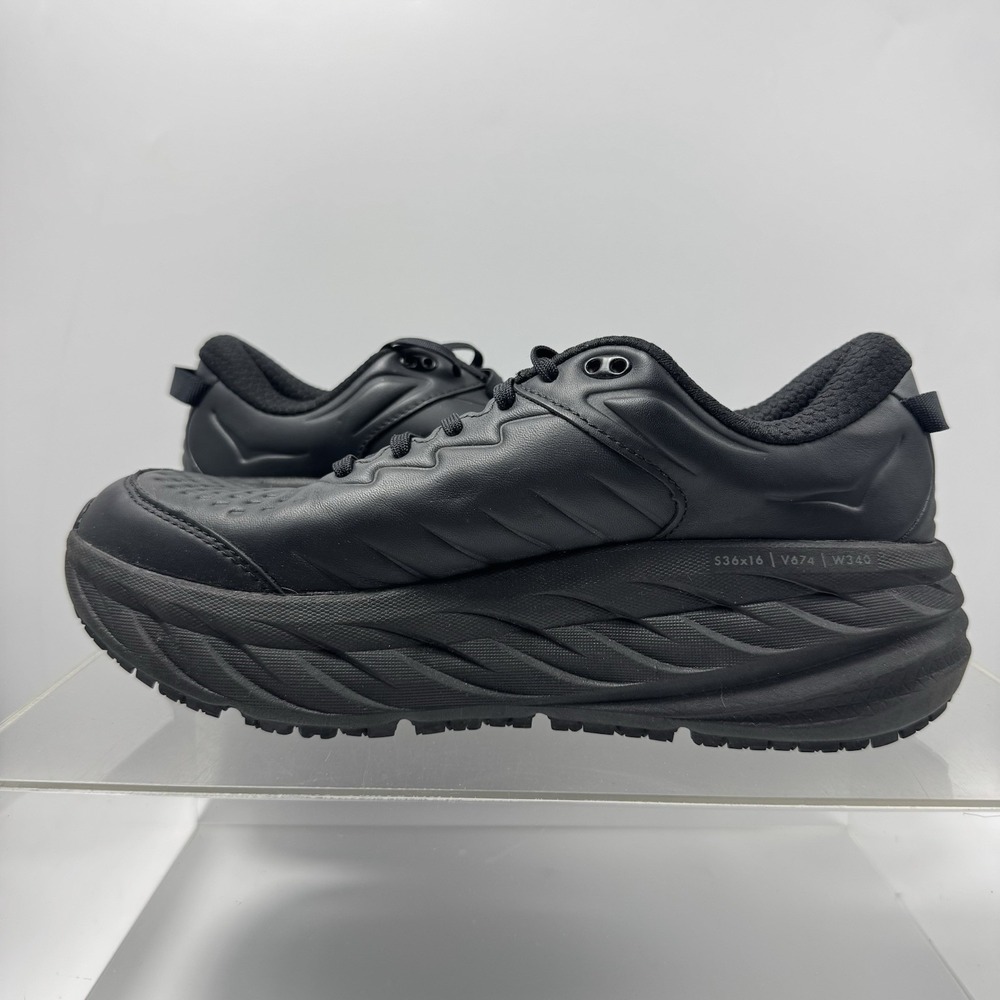 Hoka One One Bondi SR 1110521 BBLC Black Running Shoes Sneakers Women's Size 10